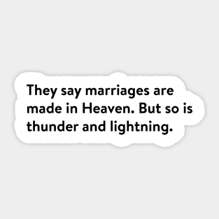 Marriage Sticker